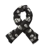 Black Fabric Alexander McQueen Scarf