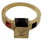 Gold Fabric Louis Vuitton Ring