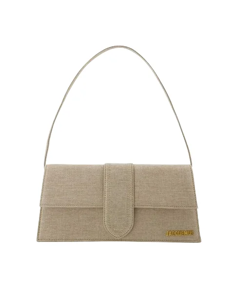 Grey Leather Jacquemus Handbag