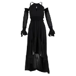 Black Polyester Versace Dress