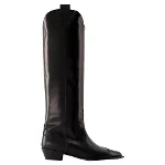 Black Leather Aeyde Boots