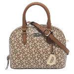 Beige Canvas DKNY Handbag