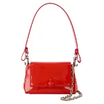 Red Leather Vivenne Westwood Shoulder Bag