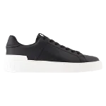 Black Leather Balmain Sneakers