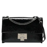 Black Leather Jimmy Choo Shoulder Bag