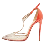 Beige Mesh Christian Louboutin Heels