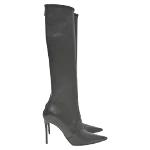 Black Leather Balmain Boots