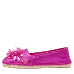 Pink Canvas Dior Flats