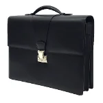 Black Leather Cartier Briefcase