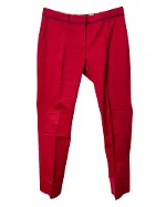 Red Cotton Salvatore Ferragamo Pants