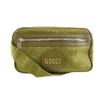 Green Canvas Gucci Clutch