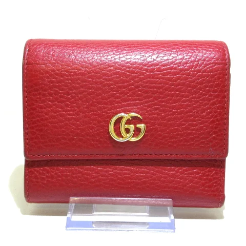Red Leather Gucci Wallet