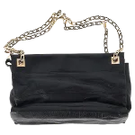 Black Leather Victoria Beckham Shoulder Bag