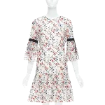 White Silk Erdem Dress