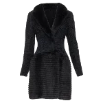 Black Fur Dior Coat