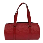 Red Leather Louis Vuitton Soufflot