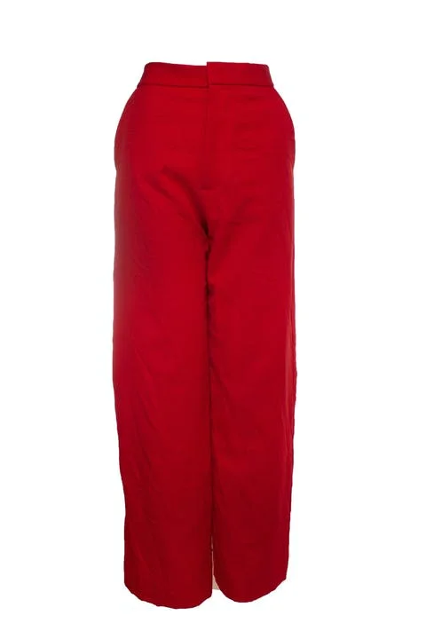 Red Polyester Marni Pants