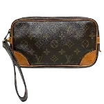 Brown Canvas Louis Vuitton Marly Dragonne