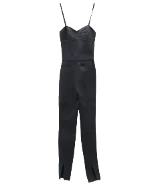 Black Cotton Hervé Léger Jumpsuit