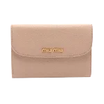 Pink Leather Miu Miu Wallet