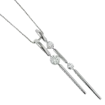 Silver Metal Tasaki Necklace