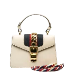 White Leather Gucci Sylvie