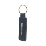 Black Leather Dior Key Chain