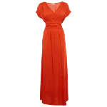 Orange Silk Valentino Dress