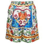 Multicolor Silk Dolce & Gabbana Shorts