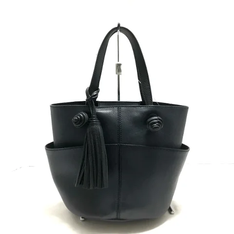 Black Leather Tod's Tote