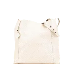 White Leather Bottega Veneta Crossbody Bag