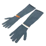 Grey Polyester Prada Gloves