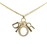 Gold Metal Dior Necklace