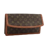 Brown Canvas Louis Vuitton Pochette Dame