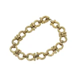 Gold Metal Salvatore Ferragamo Bracelet