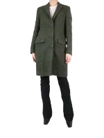 Green Wool MSGM Coat