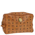 Brown Leather MCM Clutch