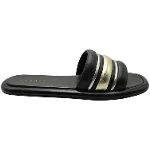 Black Leather Sandro Sandals