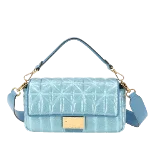 Blue Leather Fendi Baguette