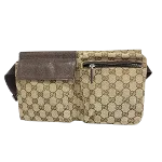 Brown Canvas Gucci Crossbody Bag