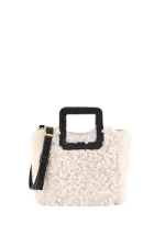 Beige Fur Staud Handbag