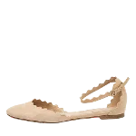 Beige Suede Chloé Flats