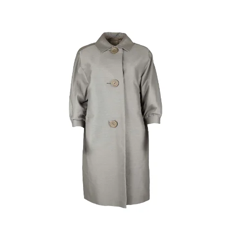 Grey Silk Nina Ricci Coat