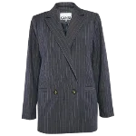 Blue Fabric Ganni Blazer