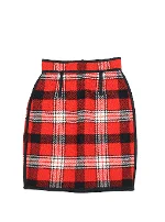 Red Wool Dsquared2 Skirt