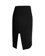 Black Polyester Maje Skirt