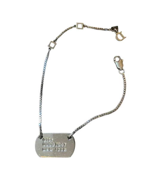 Silver Metal Dior Bracelet