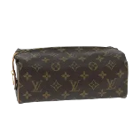 Brown Canvas Louis Vuitton Cosmetic Pouch