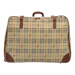 Beige Canvas Burberry Travel Bag