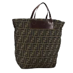 Brown Canvas Fendi Tote